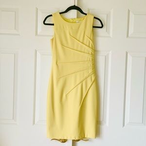 Calvin Klein Yellow Midi Dress